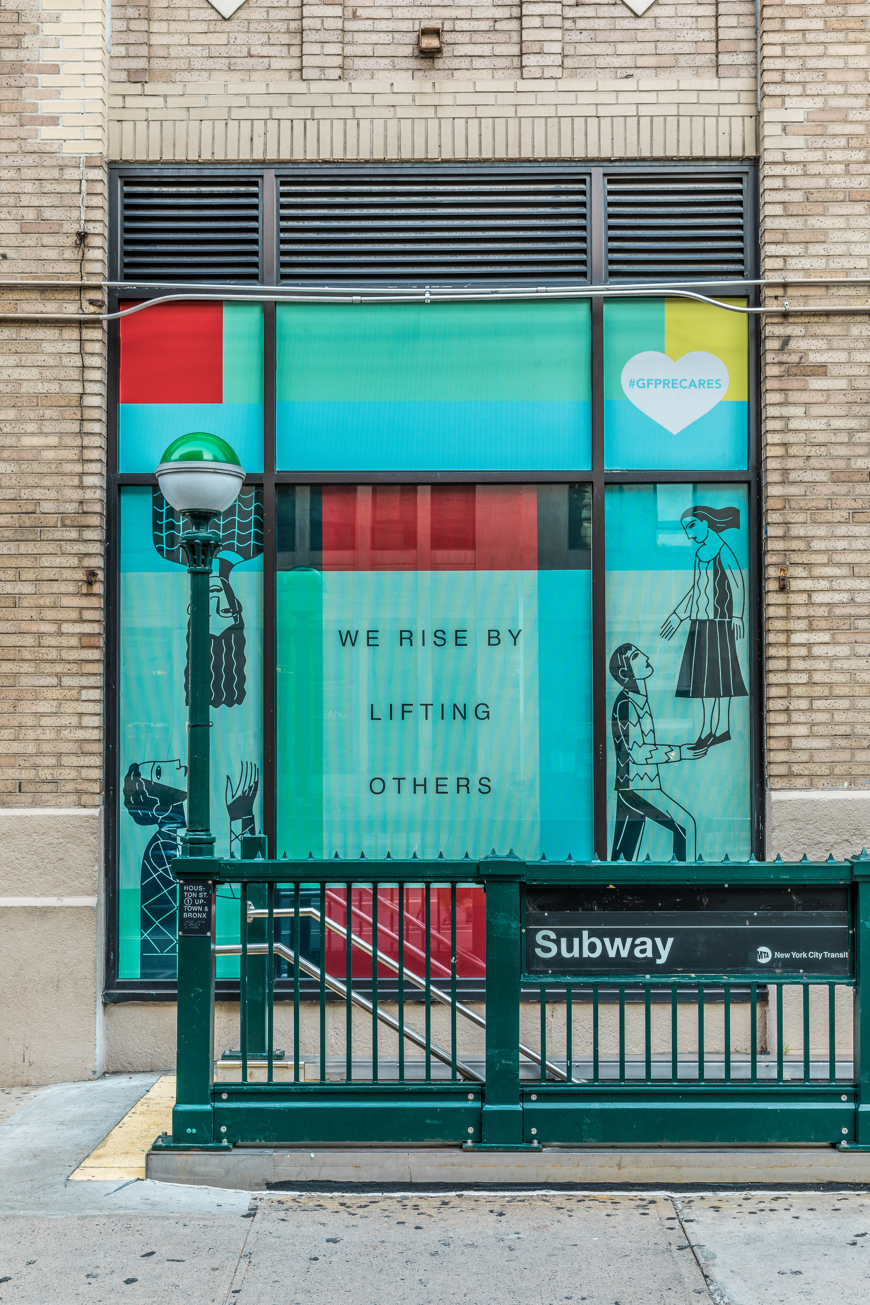 Mural by award-winning illustrator Anthony Russo at 200 Varick Street