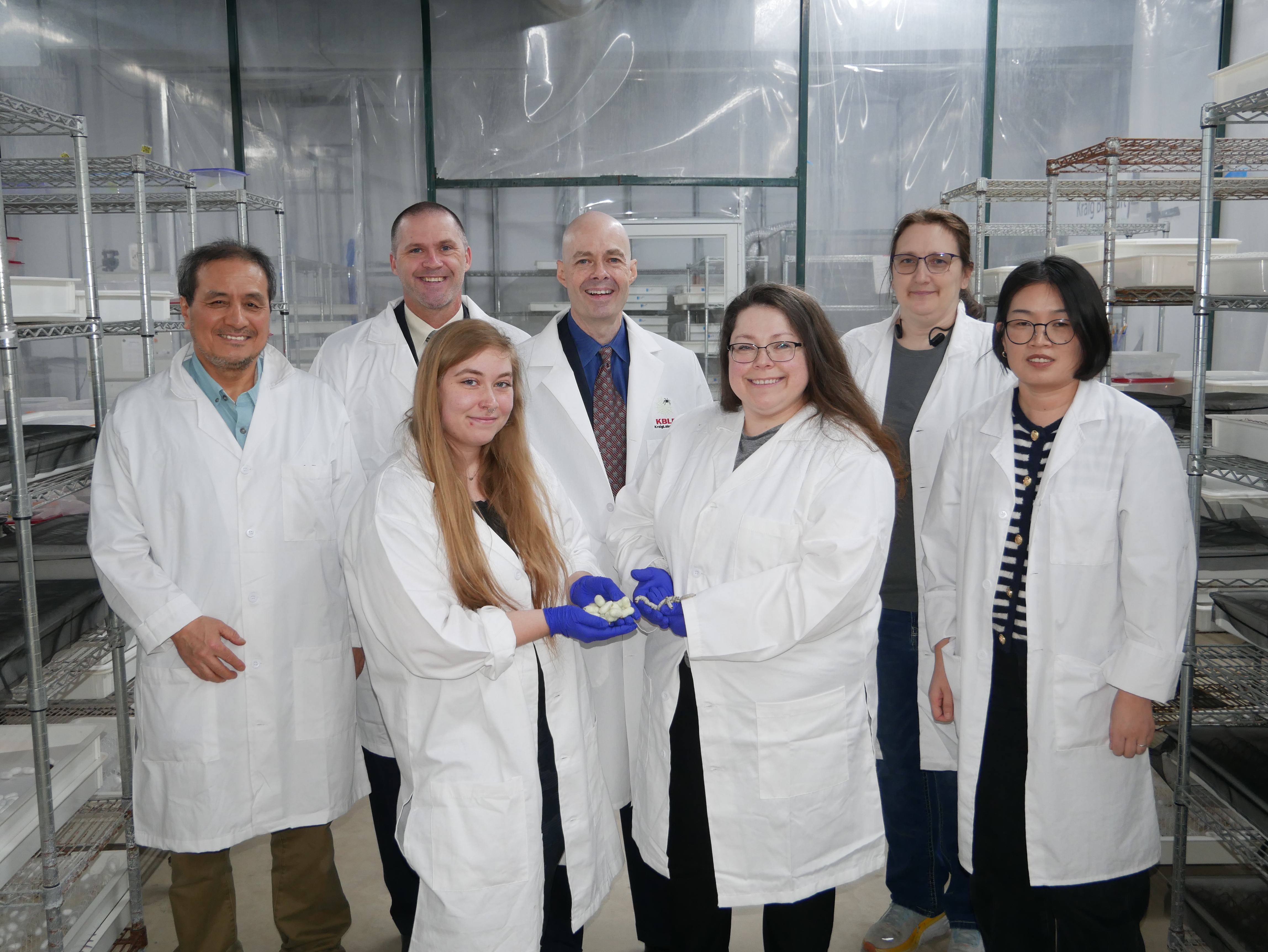 Kraig Labs Scientific Team Celebrates New Caddisfly Transgenic 