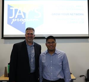 Jay's Program Namesake Raymond "Jay" Bariuan and PRIDE Industries President and CEO Jeff Dern