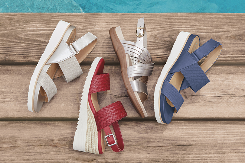 Energy return Martha Stewart x Easy Spirit sandal collection