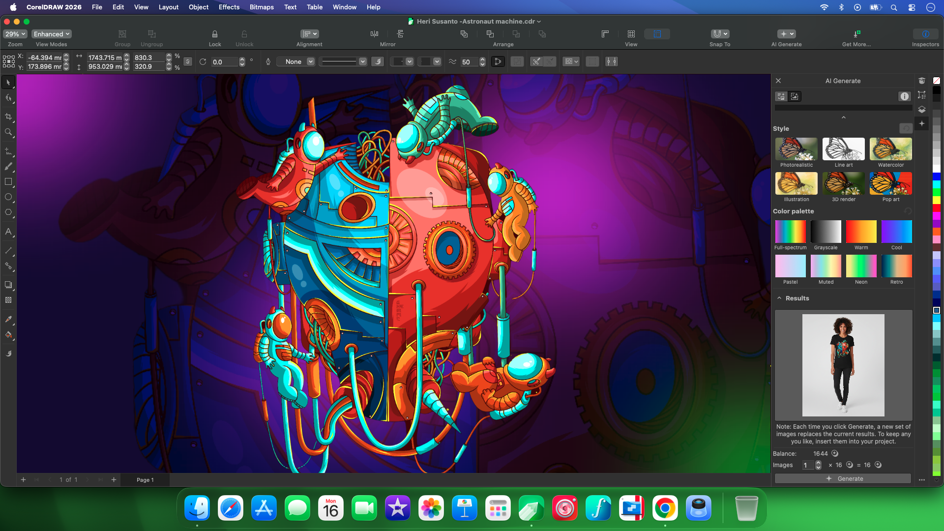 CorelDRAW Graphics Suite 2026 for Mac_AI Generate