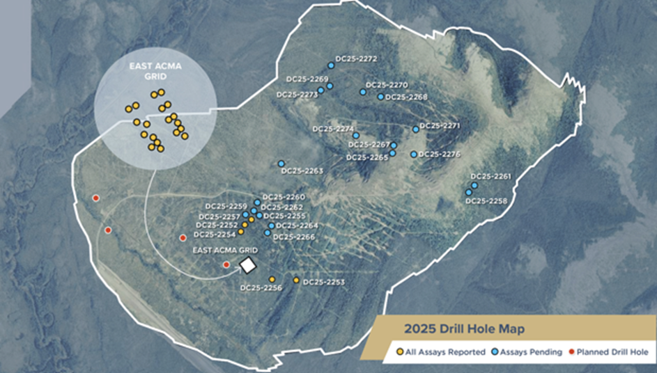 Donlin Gold Drill Hole Collar Locations