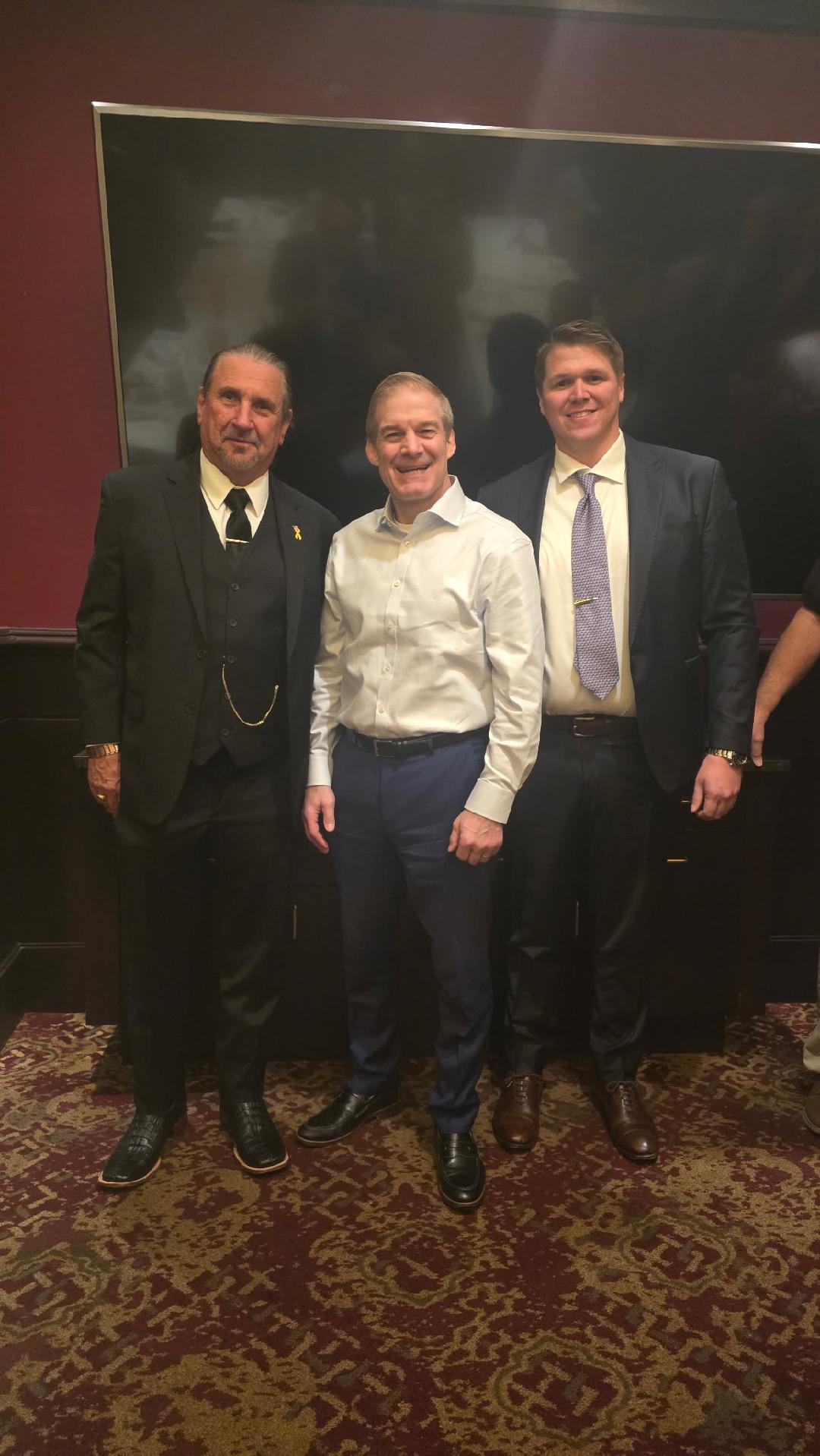 Edward K. West, CEO of NAPC, with Rep. Jim Jordan (R-OH) and John Spence, CFO of NAPC (from left to right)