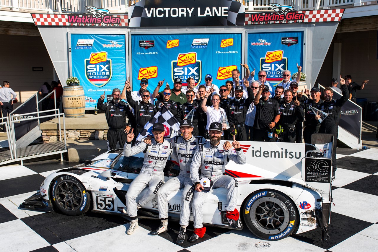 Mazda RT24-P DPI Car N.55 win in Watkins Glen Six-Hour Endurance Race