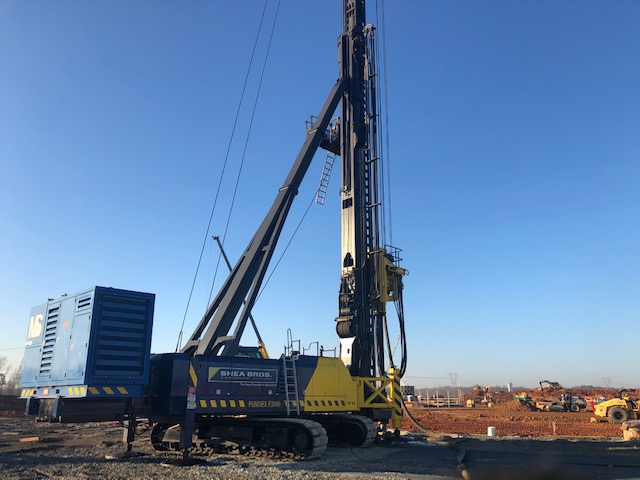Morris-Shea drill rig at EGGERS Project jobsite