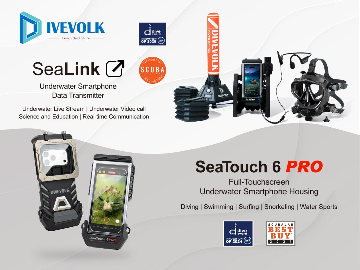 DIVEVOLK SeaLink and SeaTouch product system