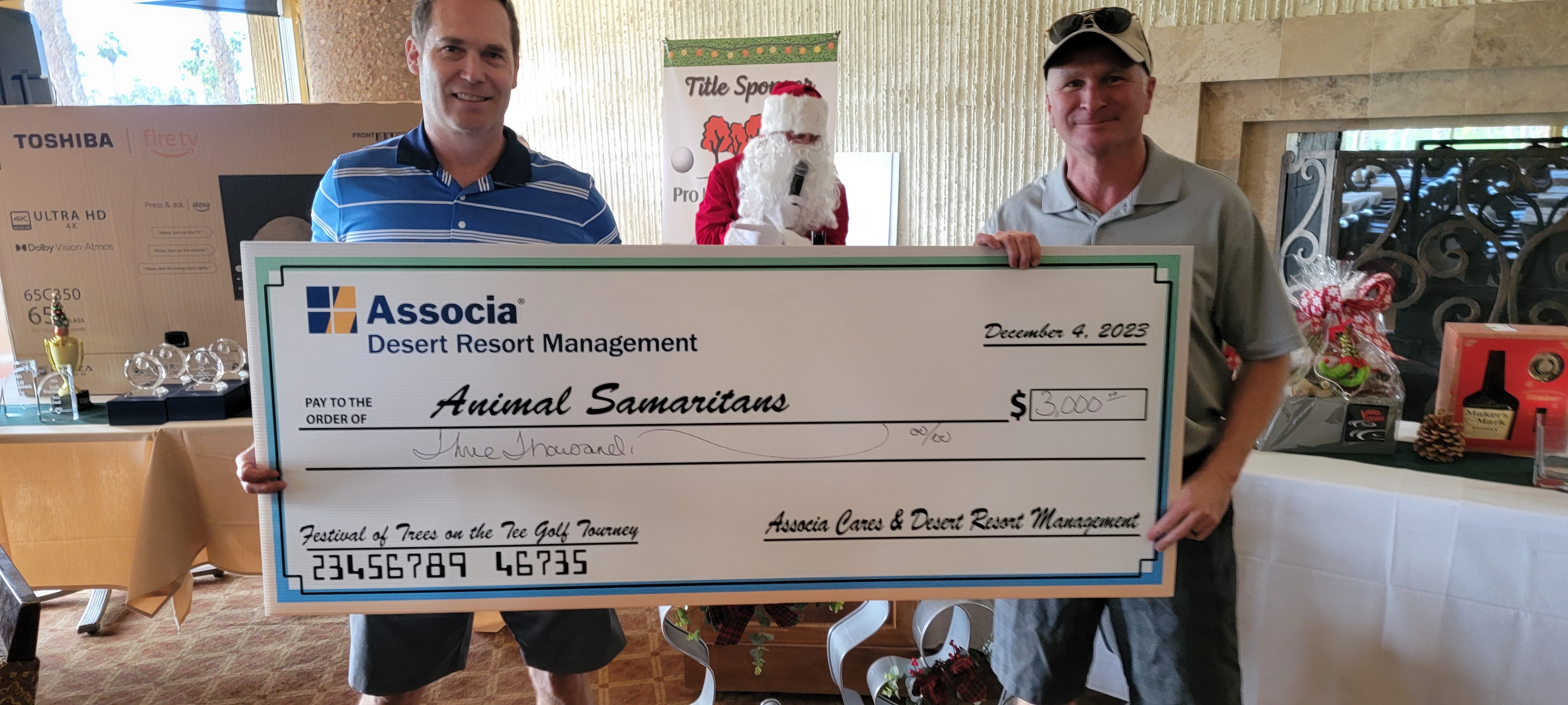 Associa Cares, Animal Samaritans, Hidden Harvest and Olive Crest were among the charities that benefitted from Associa Desert Resort Management’s annual charity golf tournament.