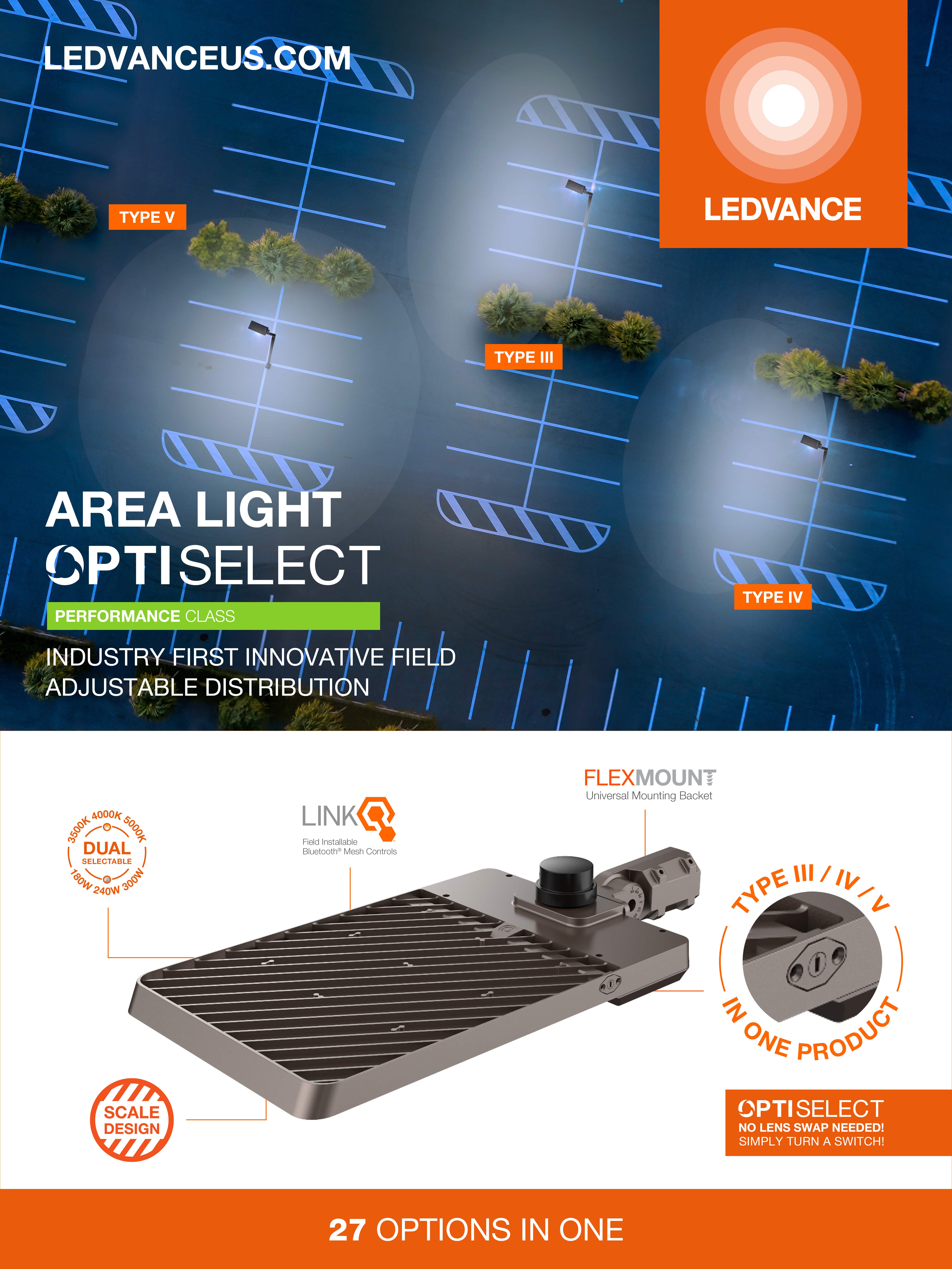 OPTI-SELECT AREA LIGHT