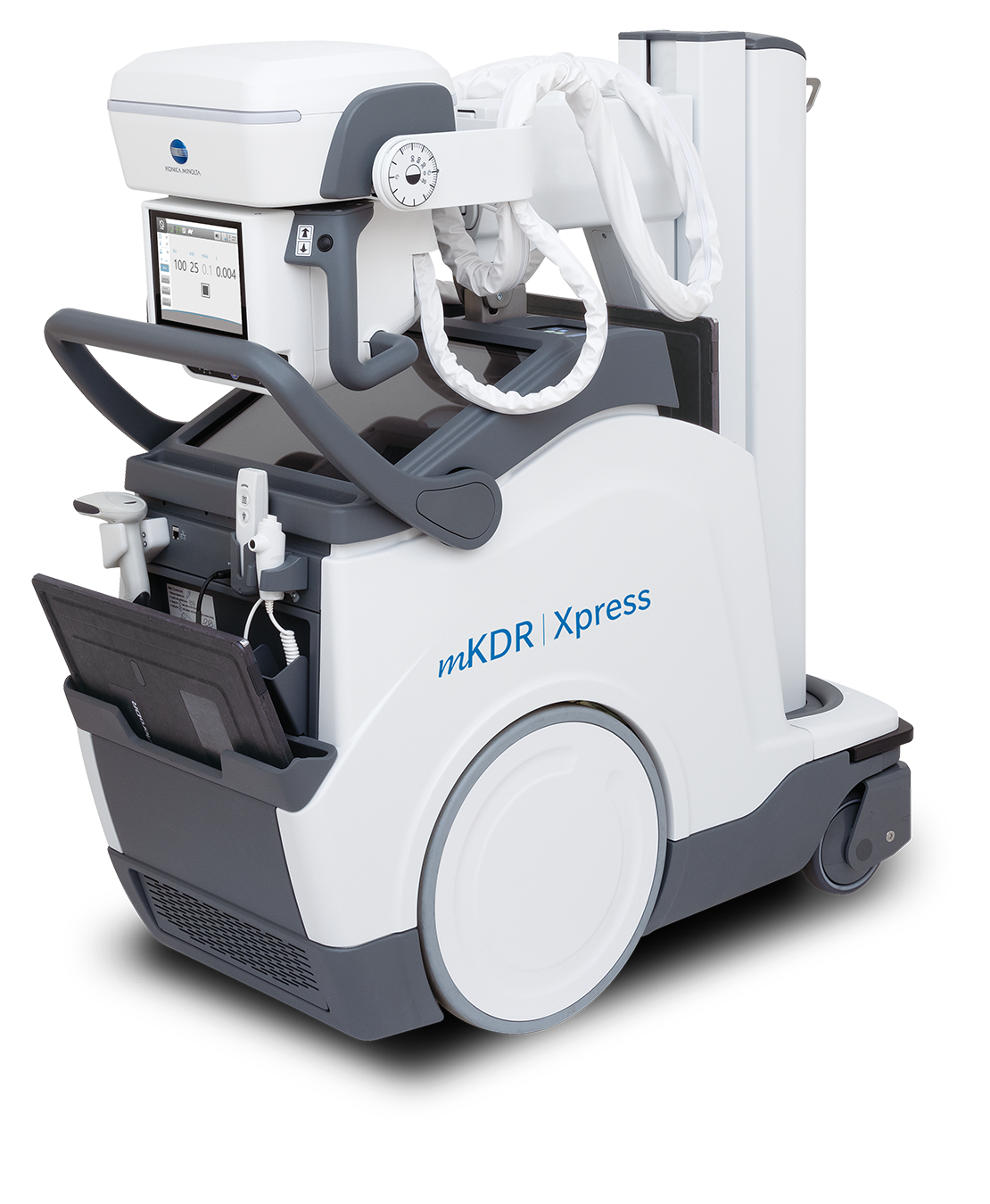 The mKDR Xpress Mobile X-ray System from Konica Minolta Healthcare.