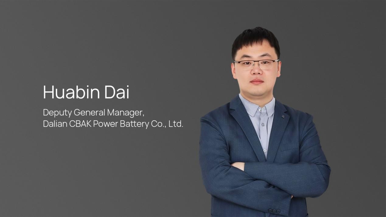 Huabin Dai, Deputy General Manager of Dalian CBAK, led the 15-month R&D program for the new full-tab 26650 cells designed for AI data center backup power.