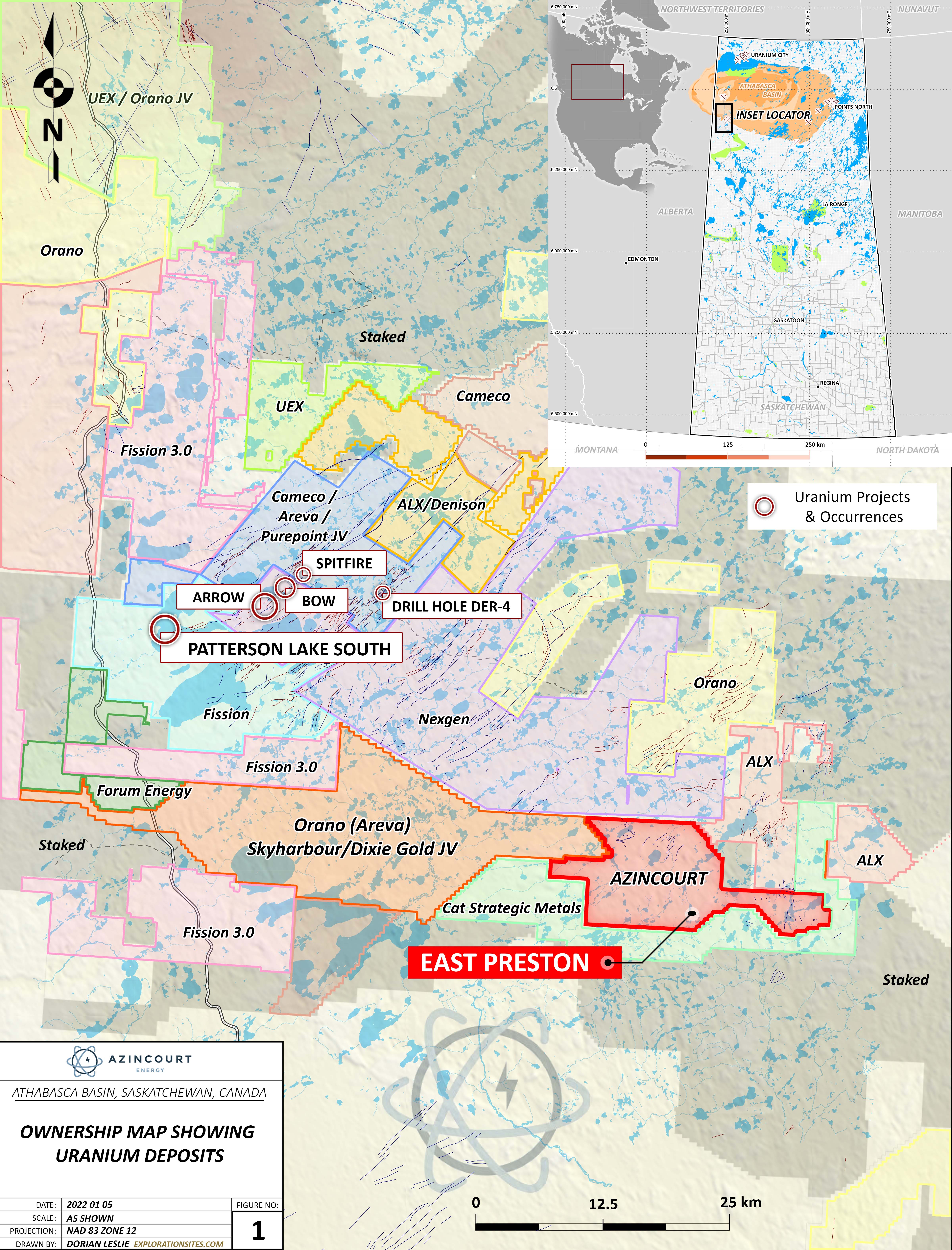 Figure 4: Project Location – Western Athabasca Basin, Saskatchewan, Canada