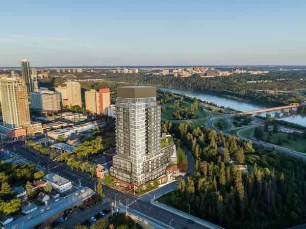 ONE Properties and Revera break ground on “Glenora Park,” a luxury 290-suite, 23-storey retirement residence with stunning river valley views in the heart of Edmonton, scheduled to open in the fall 2021.