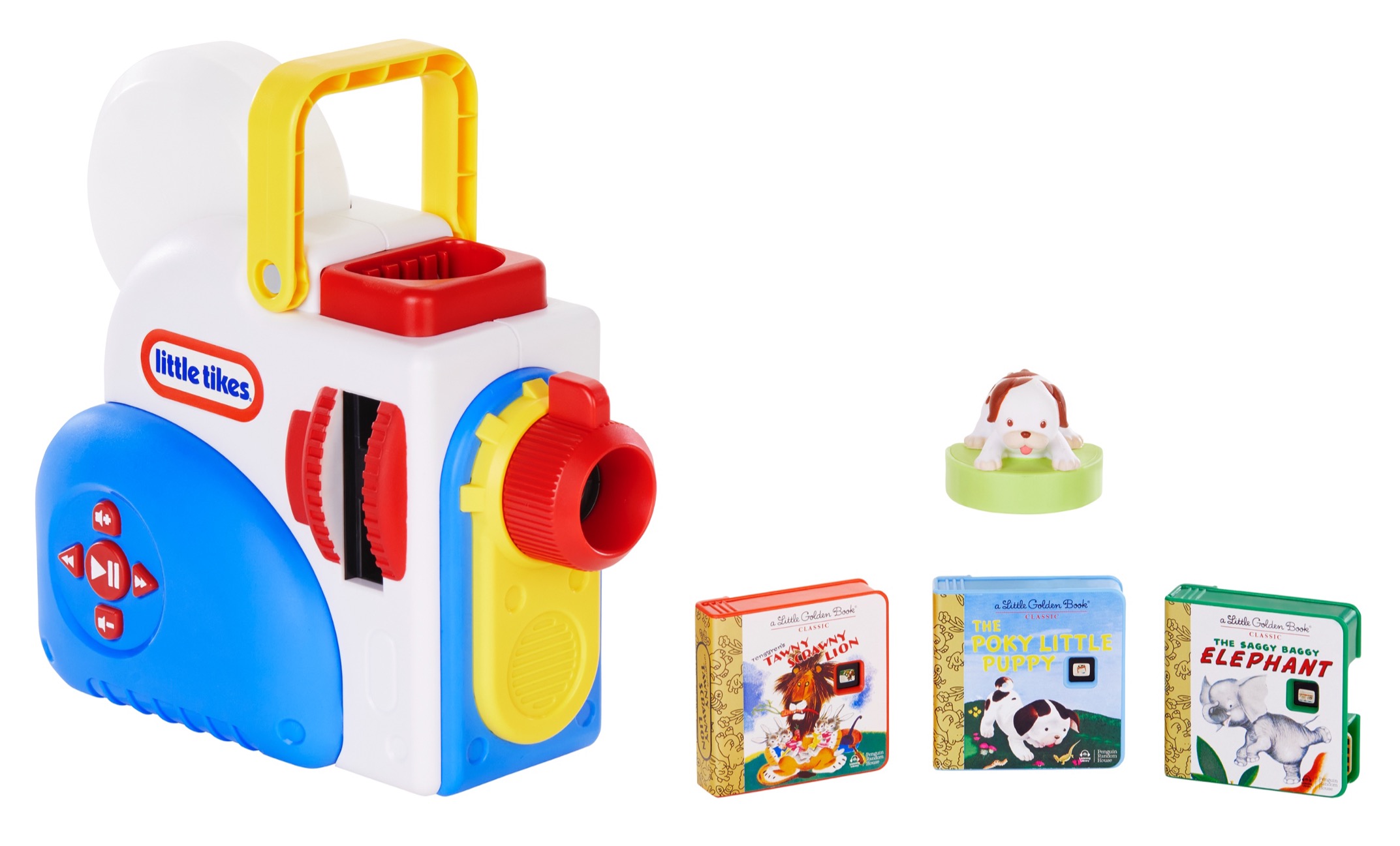 The Little Tikes Story Dream Machine allows children to watch, listen, and read along to their favorite stories in a fun and unique way. Colorful lights and sound effects help each story magically unfold while the white noise machine and nightlight soothes children at bedtime, making it the ultimate parent hack.