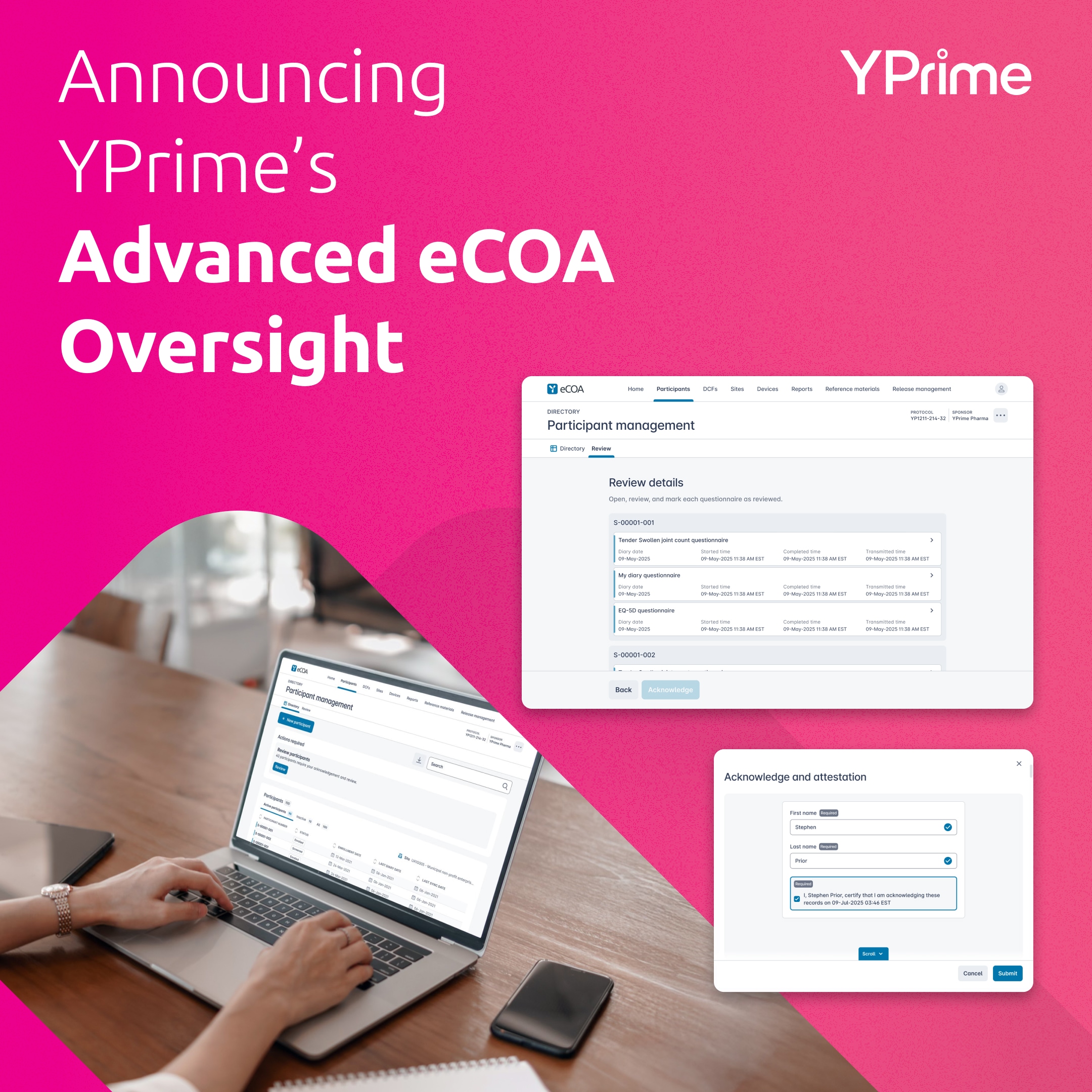 YPrime Launches Advanced eCOA Oversight to Strengthen Investigator Accountability and Participant Safety