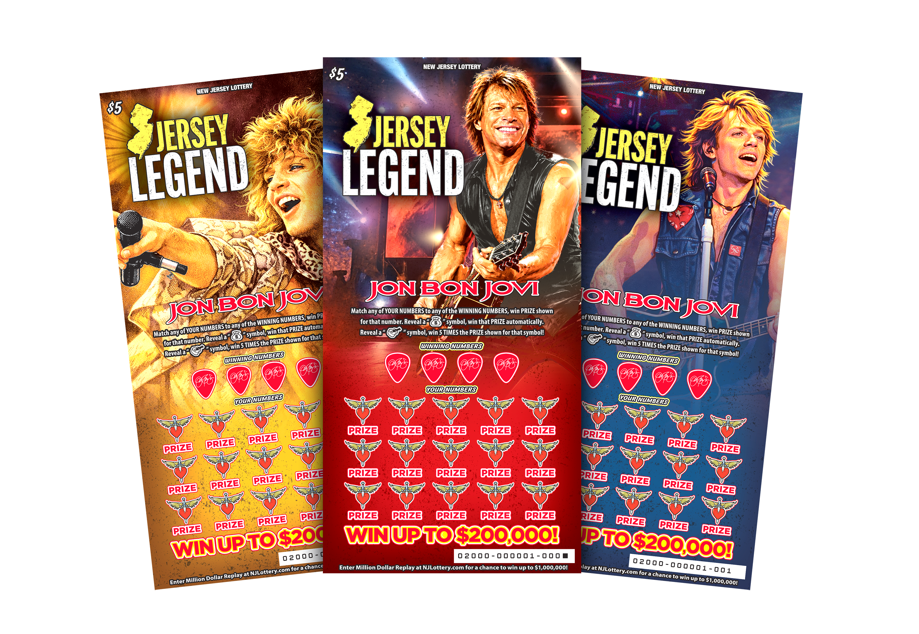 Jersey Legend: Jon Bon Jovi Scratch-Offs