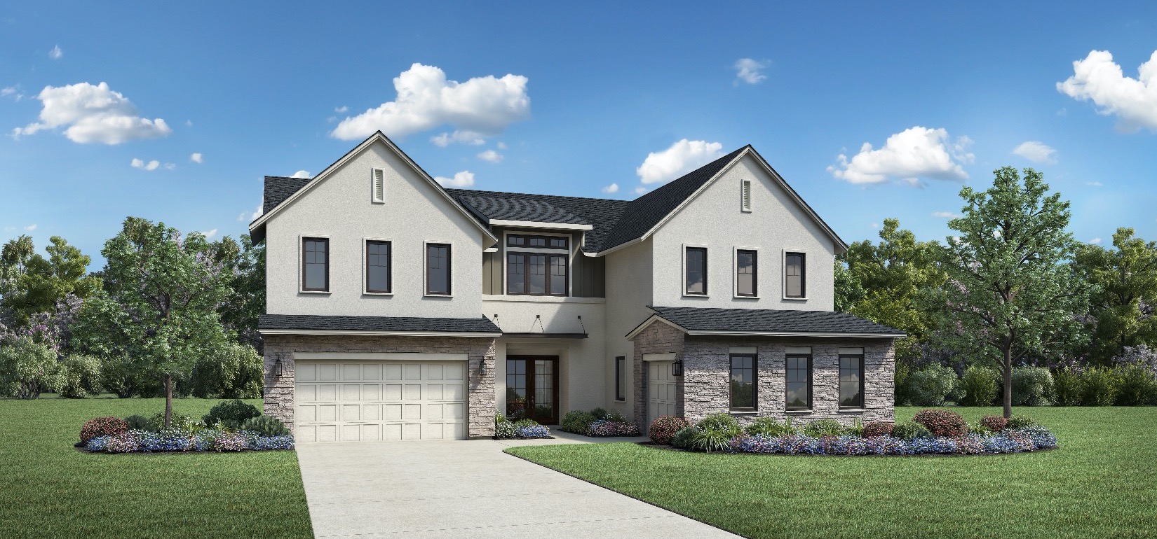 Coast Modern Farmhouse Renderings Skyline at Westcliffe – Porter Ranch | Built by Toll Brothers