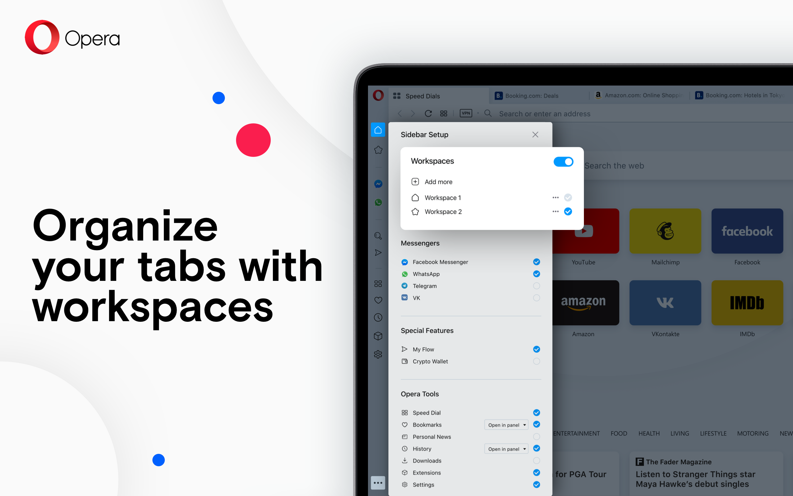 Opera workspaces