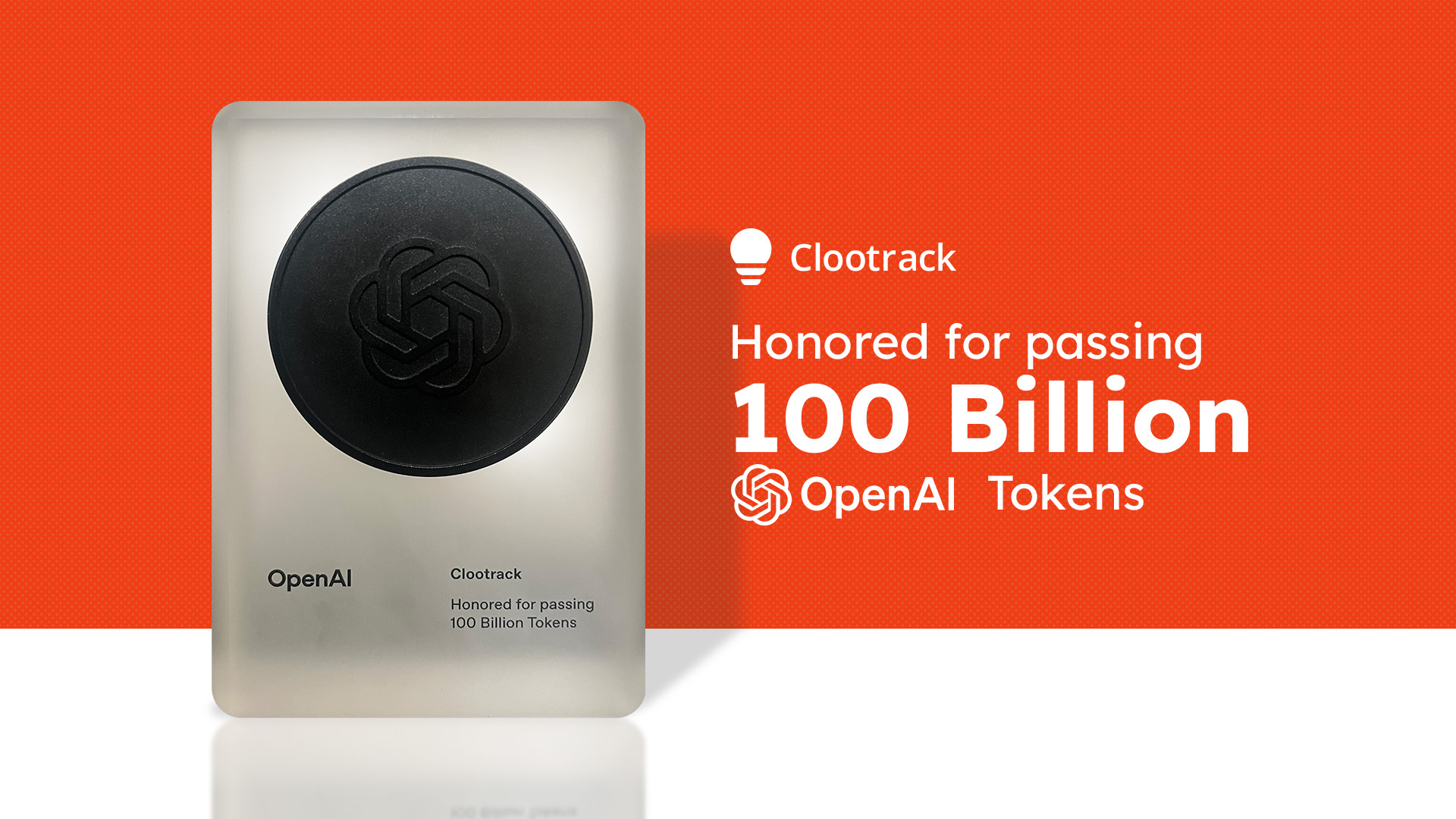 Clootrack surpasses 100 Billion OpenAI Tokens