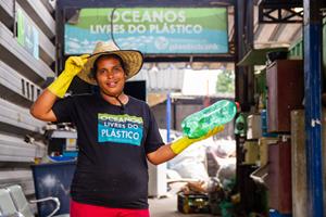 Plastic Bank collection community member in Brazil