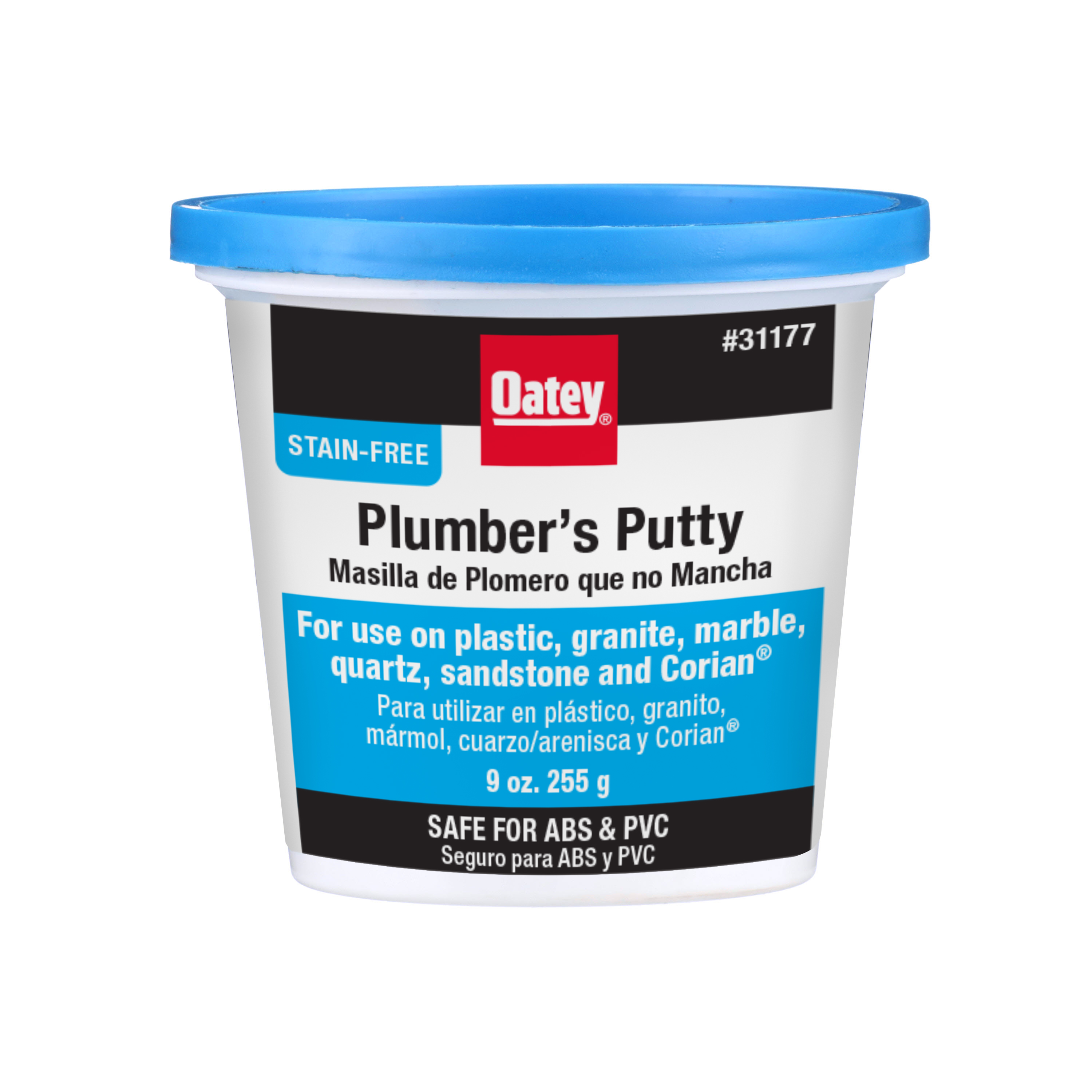 Oatey Co., a leading manufacturer in the plumbing industry since 1916, is pleased to introduce its reformulated Oatey® Stain-Free Plumber’s Putty, now compatible with ABS plastic pipe – making it the only plumber’s putty available that provides a solution for ABS connections without compromising on appearance.
