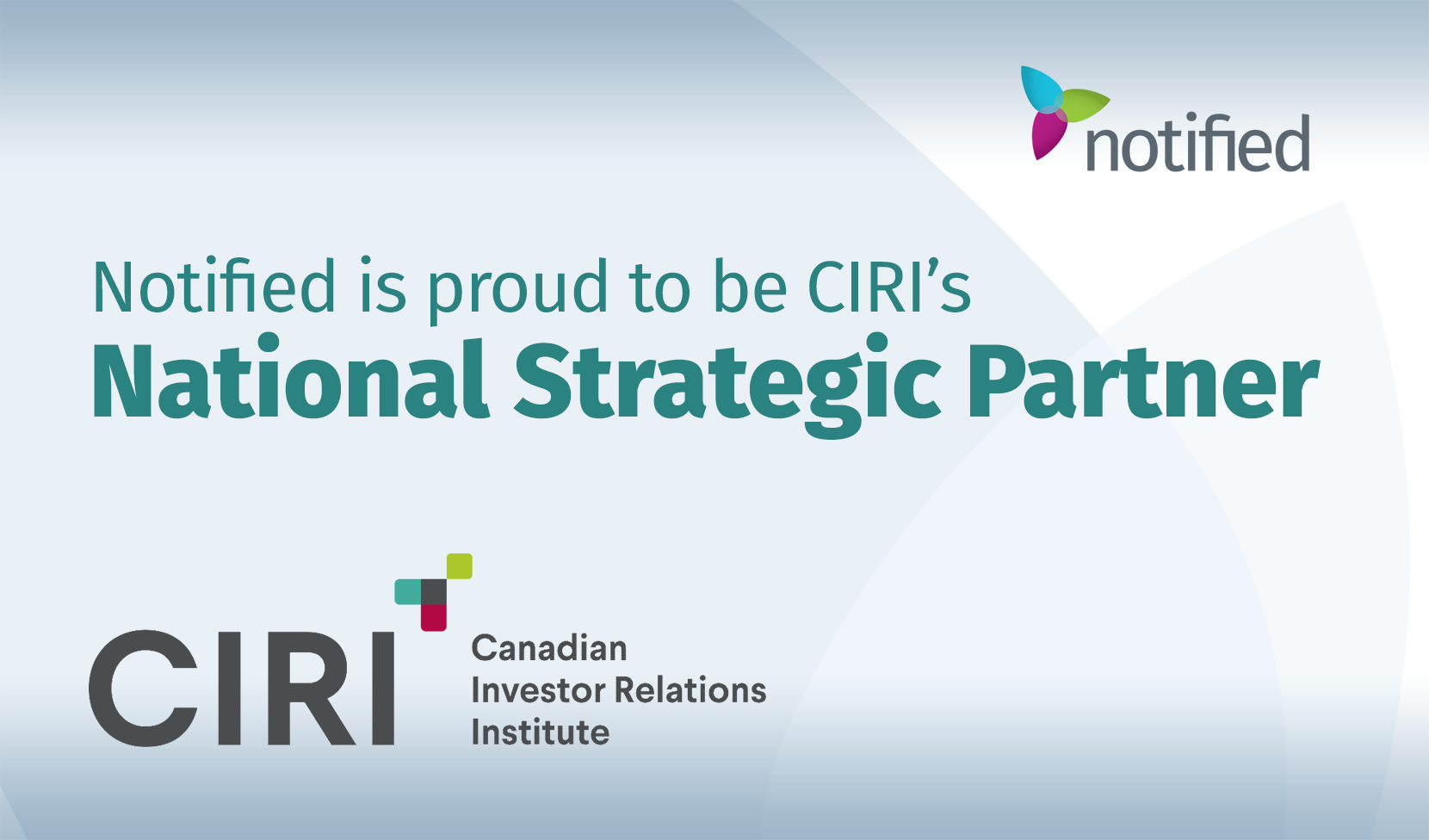 Notified is proud to be CIRI's National Strategic Partner