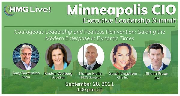 Join the 2021 HMG Live! Minneapolis CIO Executive Leadership Summit on Sept. 28