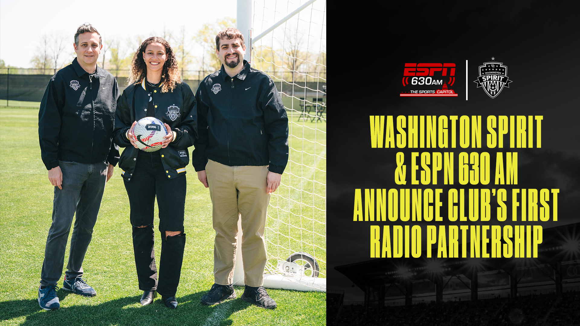 Washington Spirit x ESPN 630 AM Announcement Graphic