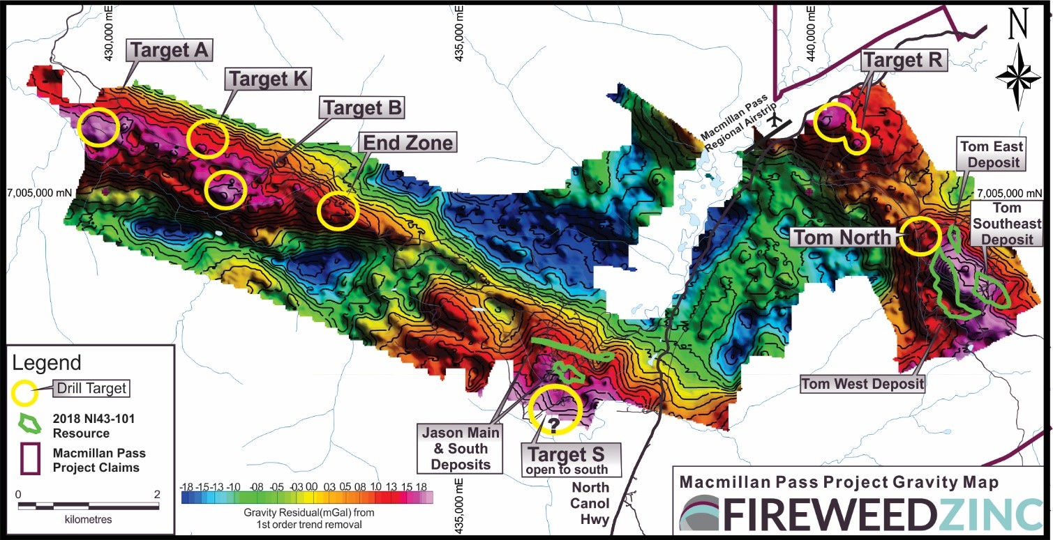 Macmillan Pass Project Gravity Map