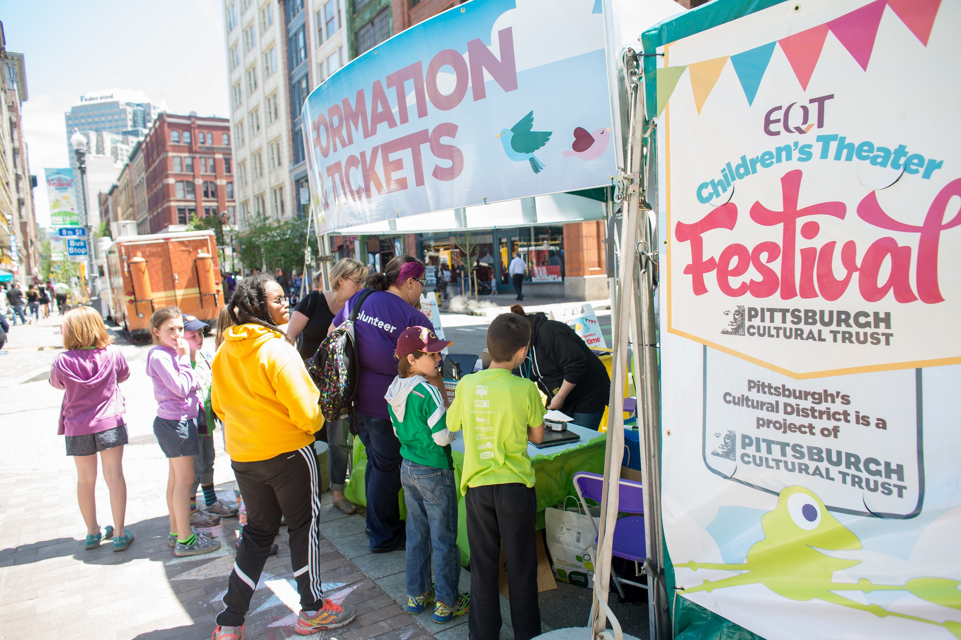 EQT Children's Theater Festival, Pittsburgh, PA, a production of the Pittsburgh Cultural Trust. Photo courtesy of Pittsburgh Cultural Trust.