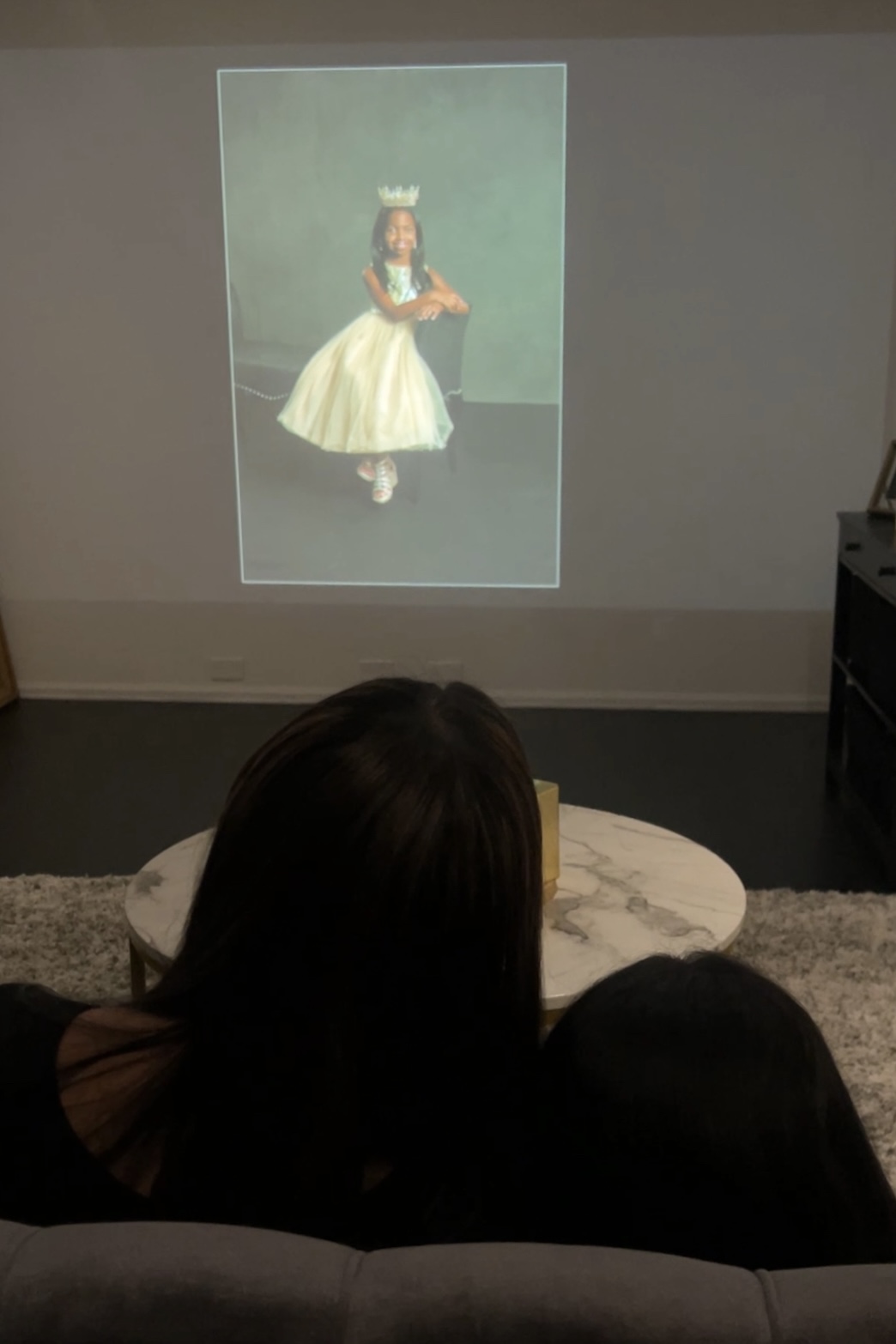 Family viewing for Alena's photos