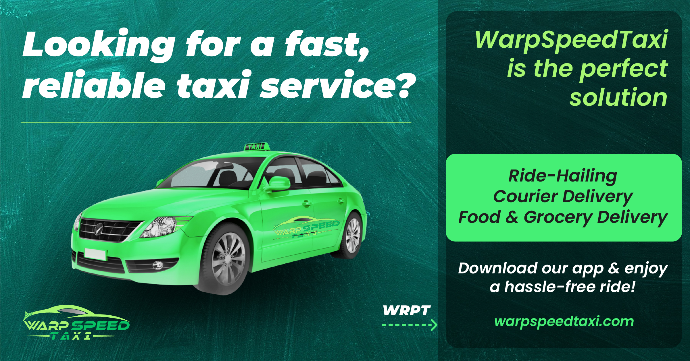 WarpSpeedTaxi - The Perfect Solution