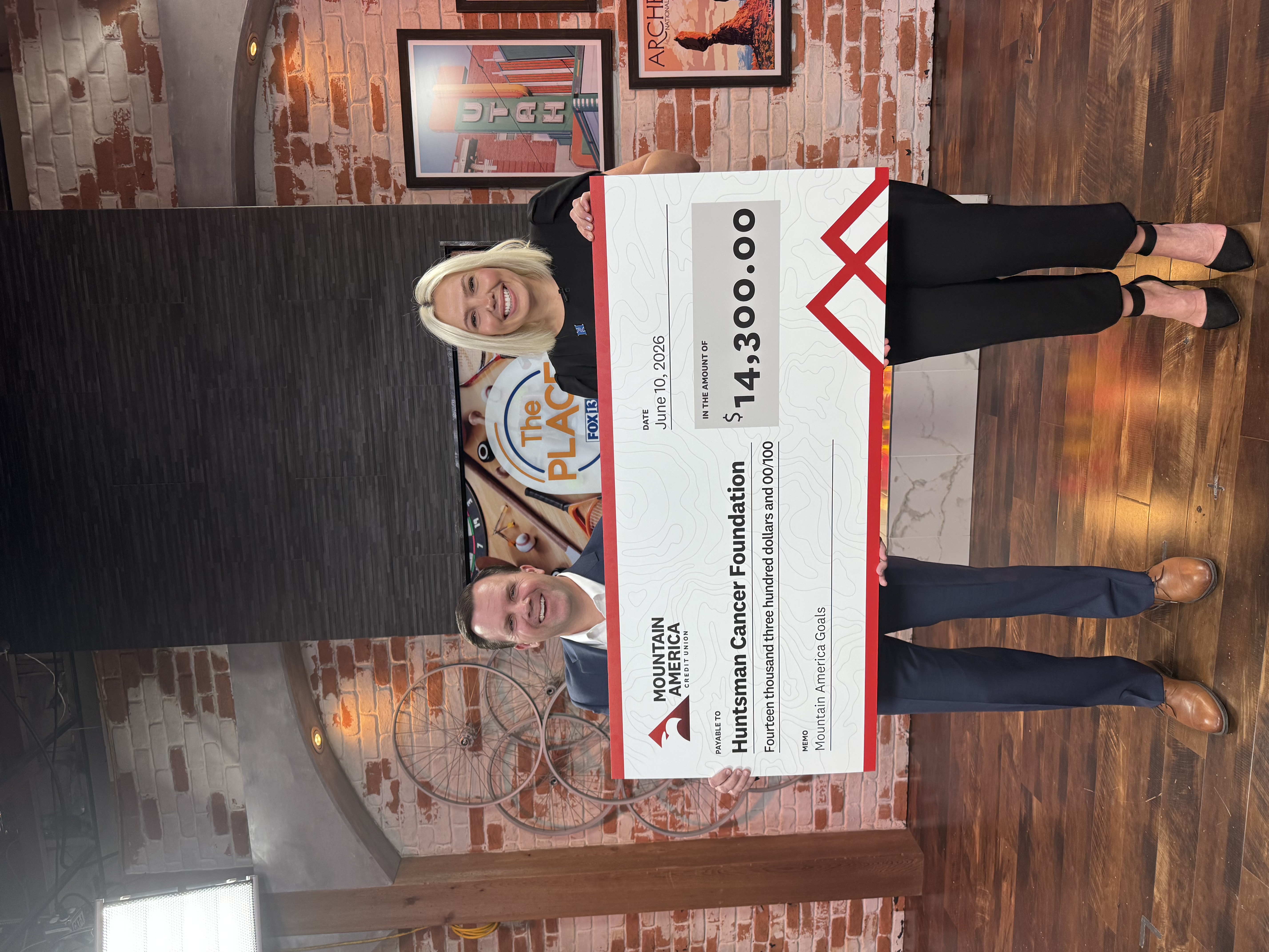 Mountain America Credit Union, Utah Mammoth Raise $14,300 for Huntsman Cancer Foundation