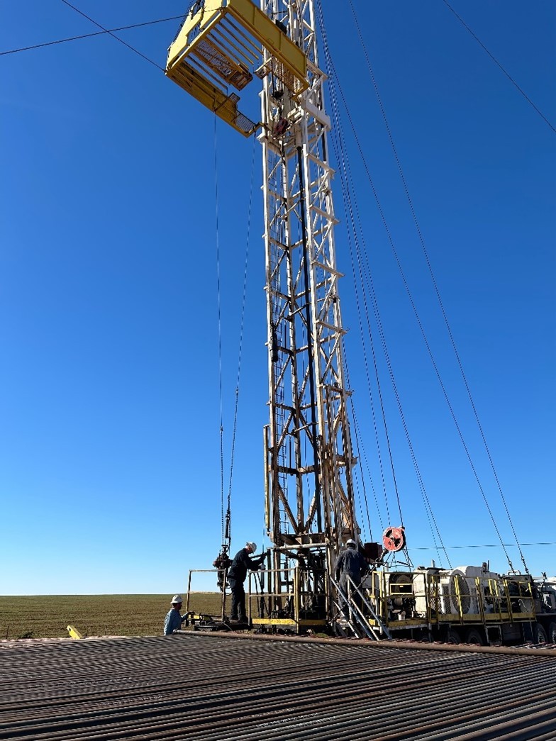 Pictured: Zefiro crewmembers operating on an oil well site in Oklahoma in November 2024