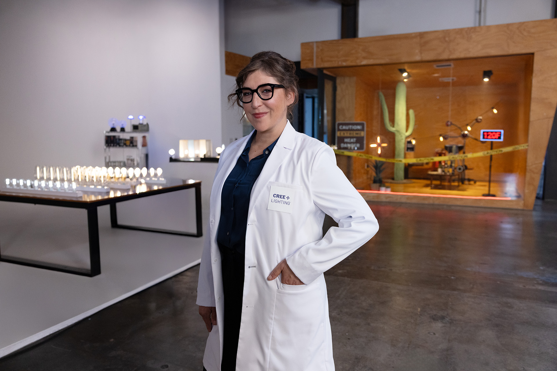 Mayim Bialik as Head of the Cree Lighting Lab