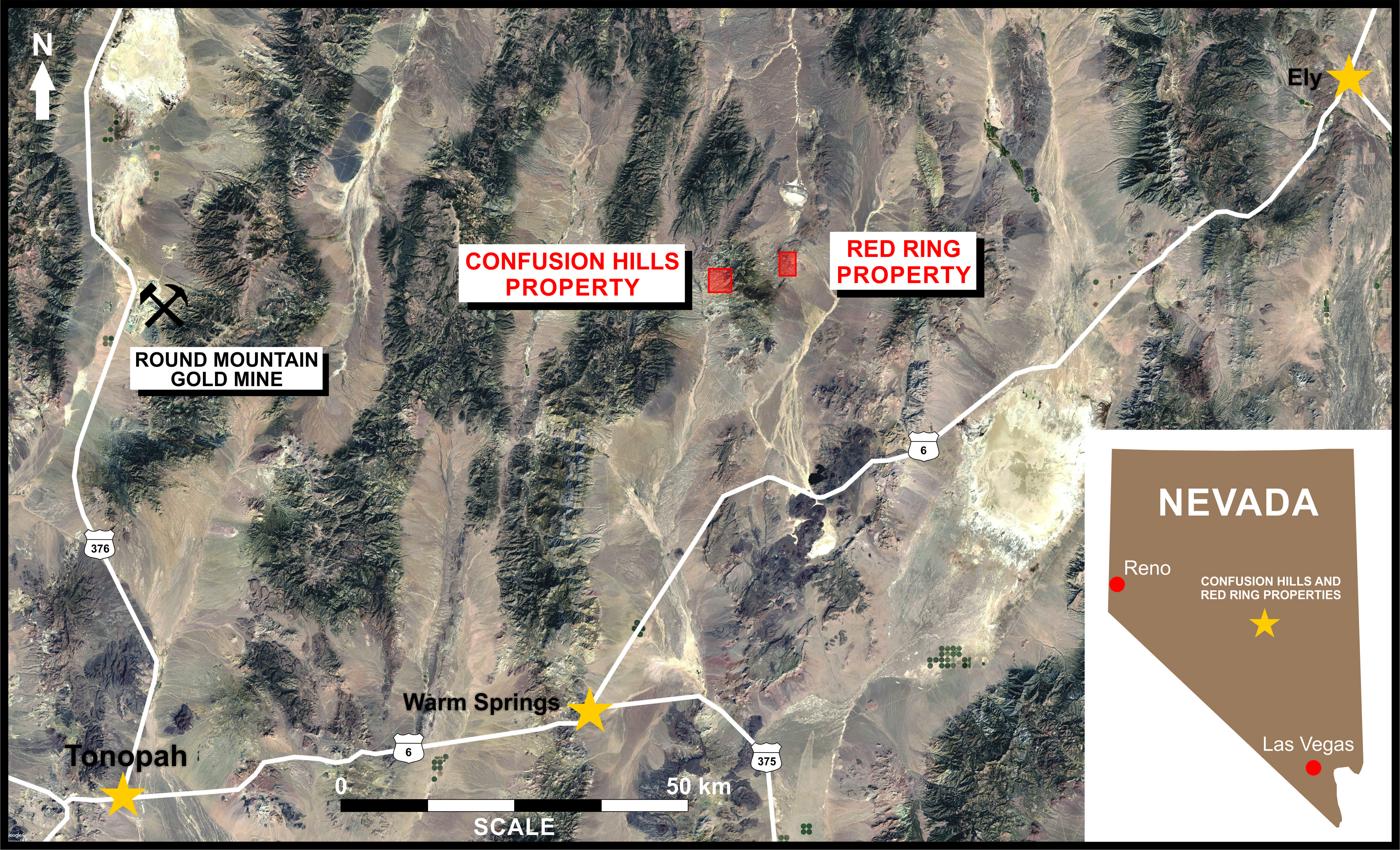 Location of Confusion Hills and Red Ring Properties