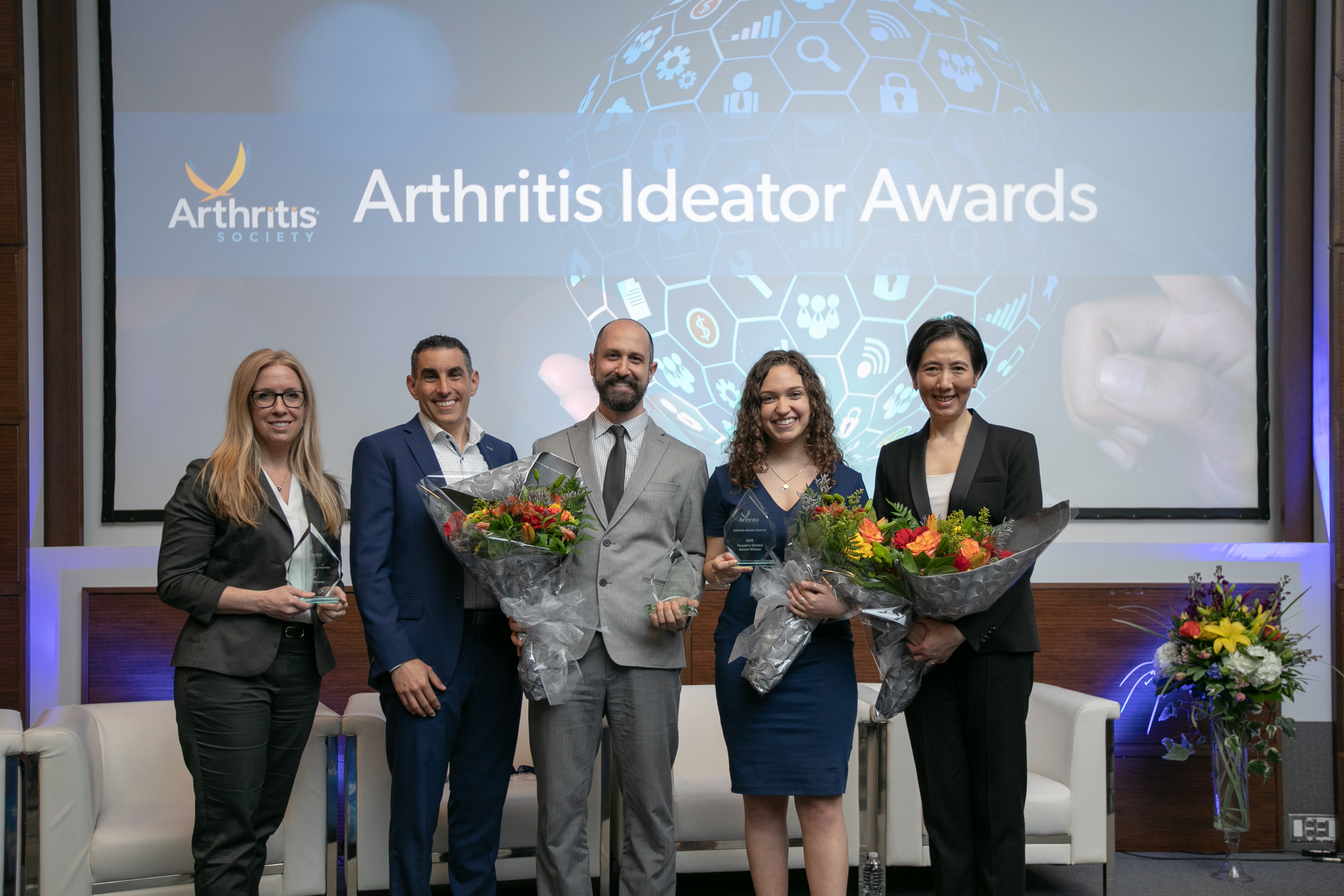 Les gagnants des prix Idéateur de la Société de l’arthrite 2022.