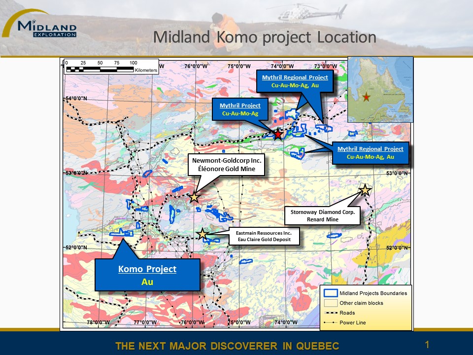 Figure 1 Komo project location