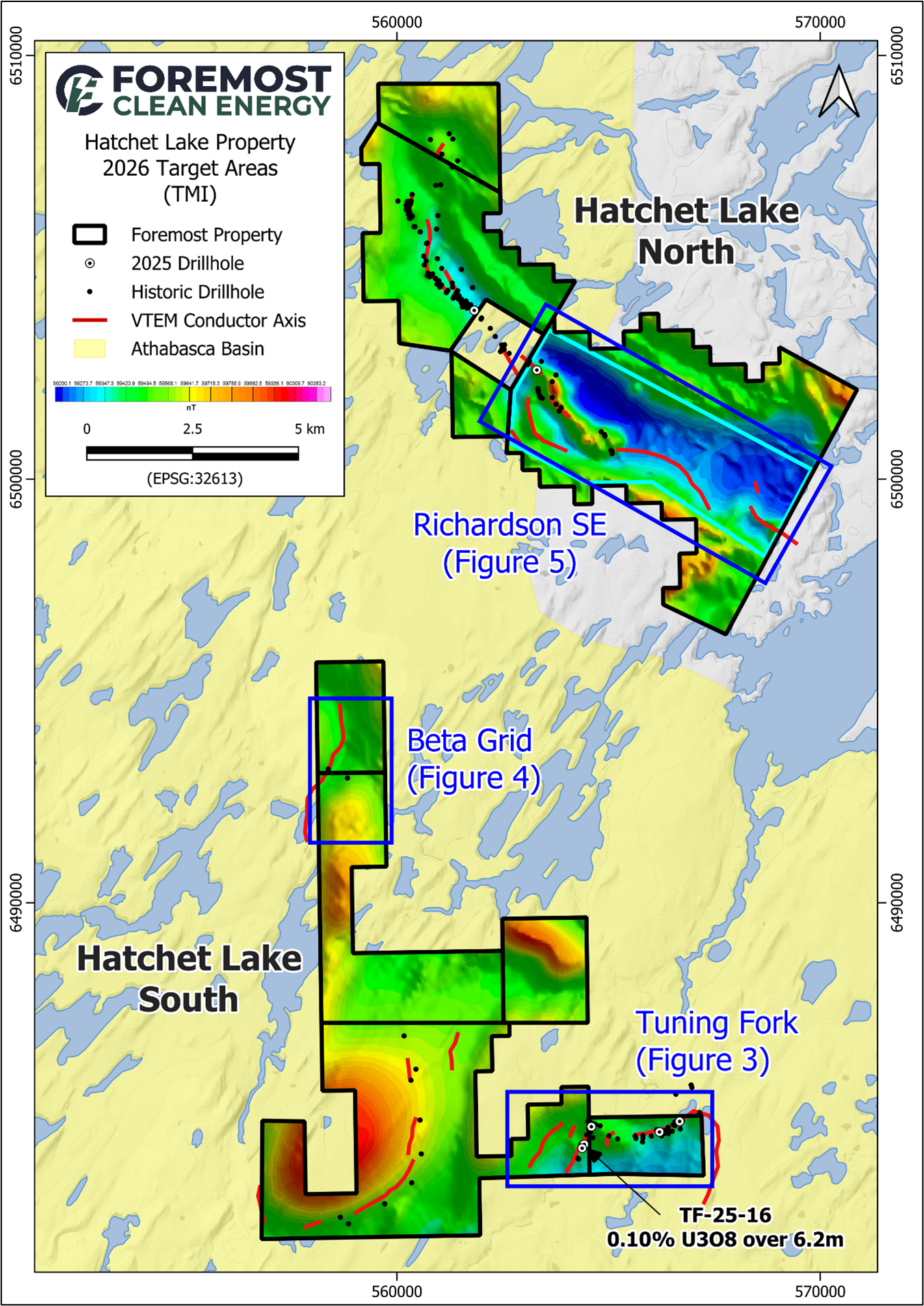 Figure 2. Hatchet Lake Project – 2026 DDH Target Areas