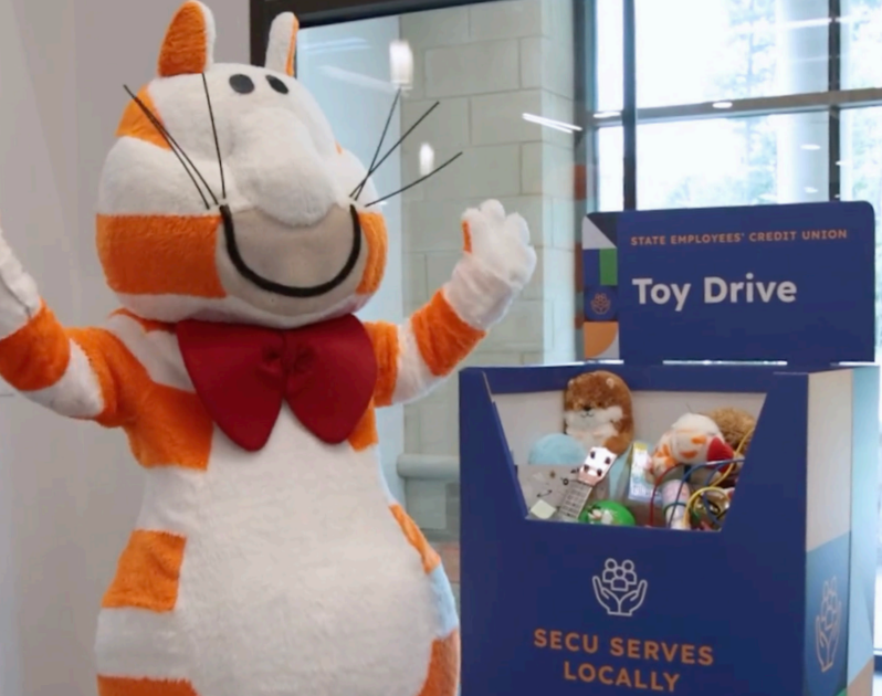 SECU Toy Drive begins November 12 and continues through December 6.