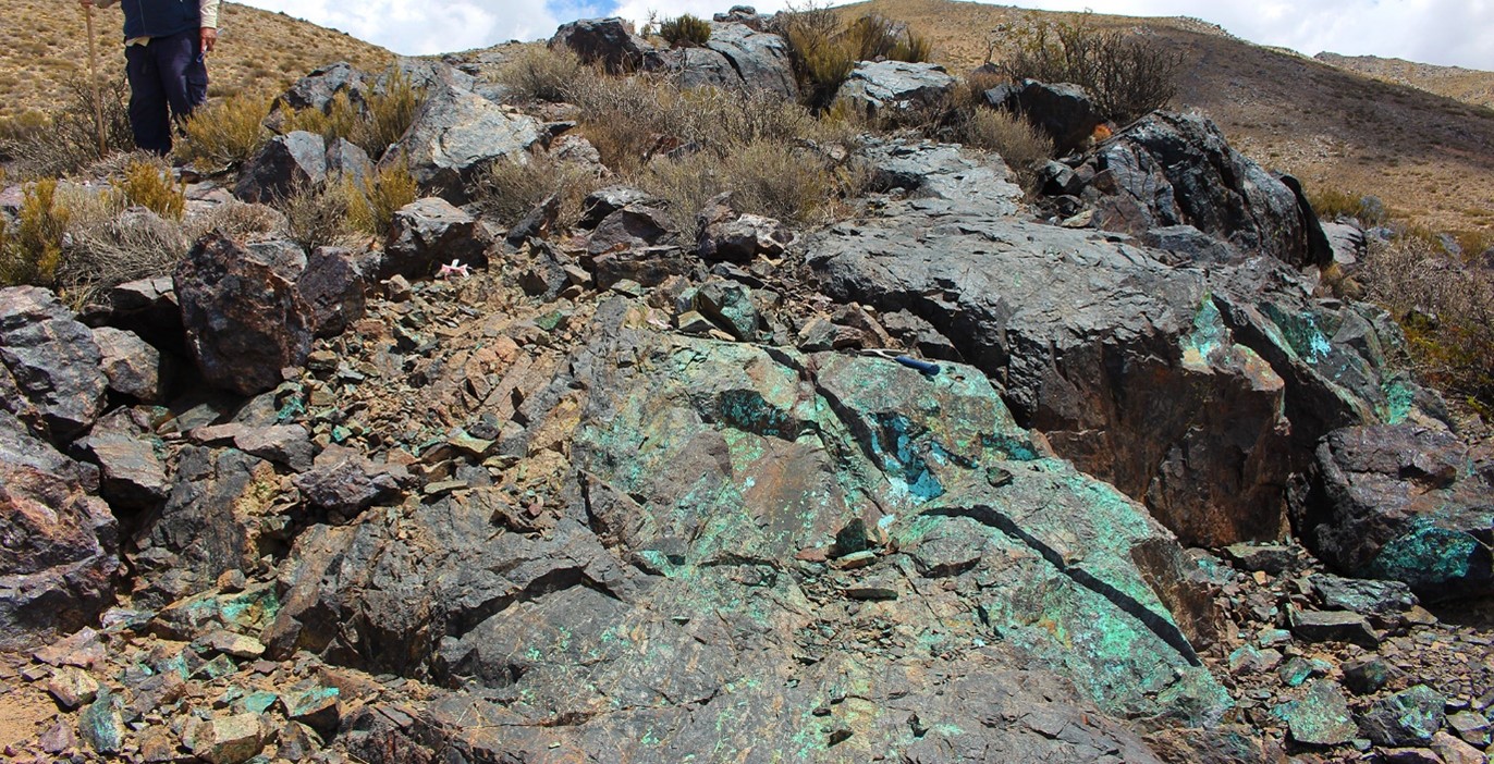 Figure 4 – Typical mineralisation at the Miranda vein system