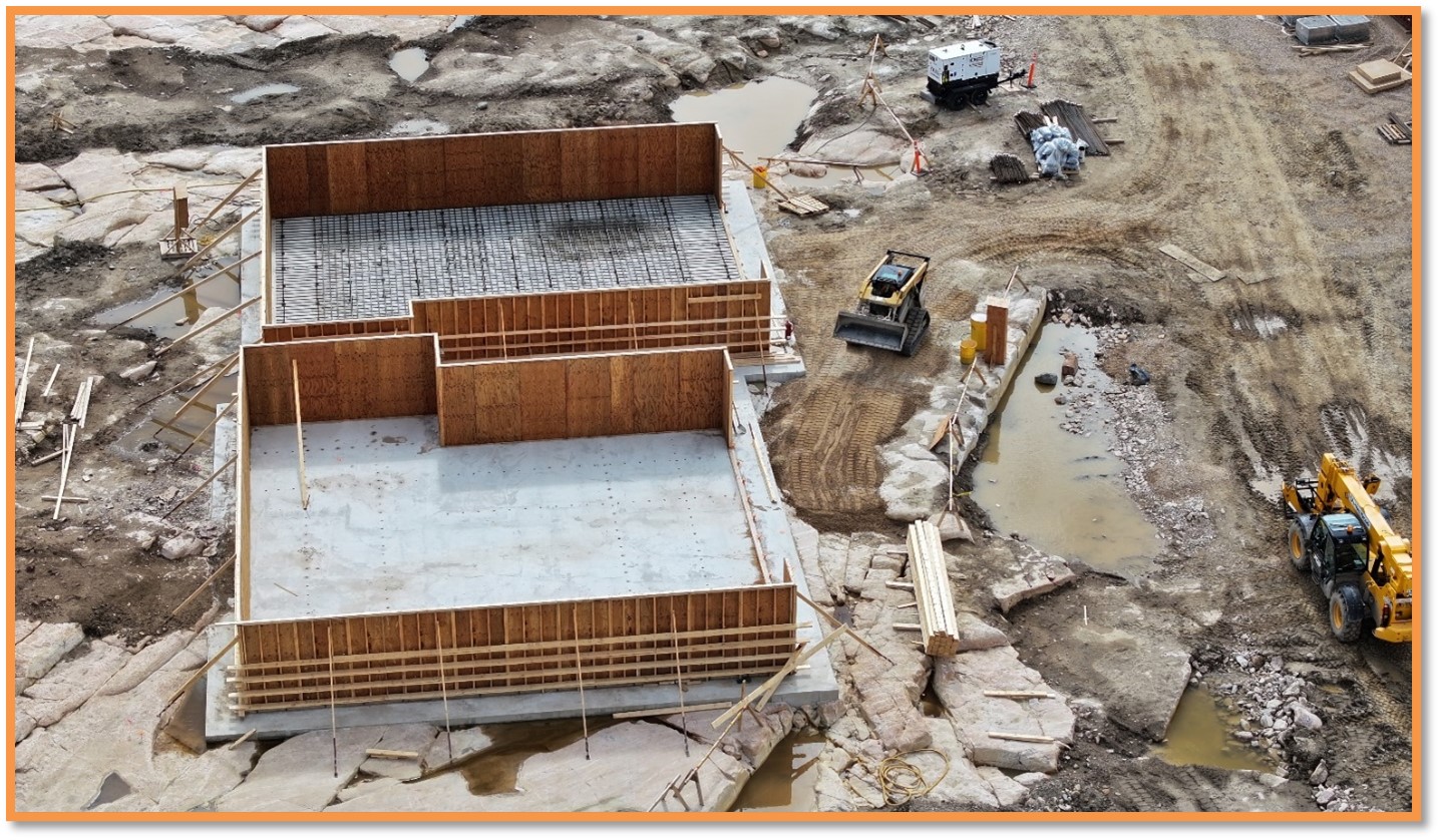 First Concrete Pour for SAG & Ball Mills