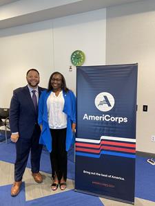 AmeriCorps CEO with PVSA Awardee