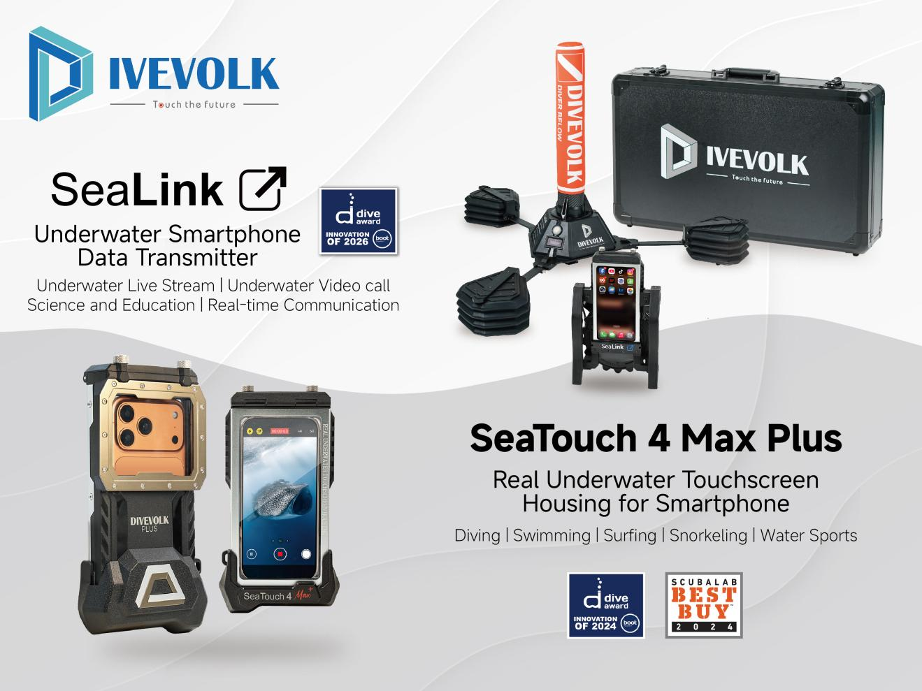 DIVEVOLK SeaLink and SeaTouch product system