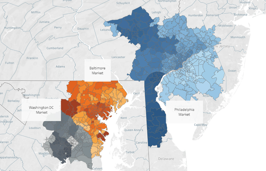 Bright T3 Home Demand Index footprint.