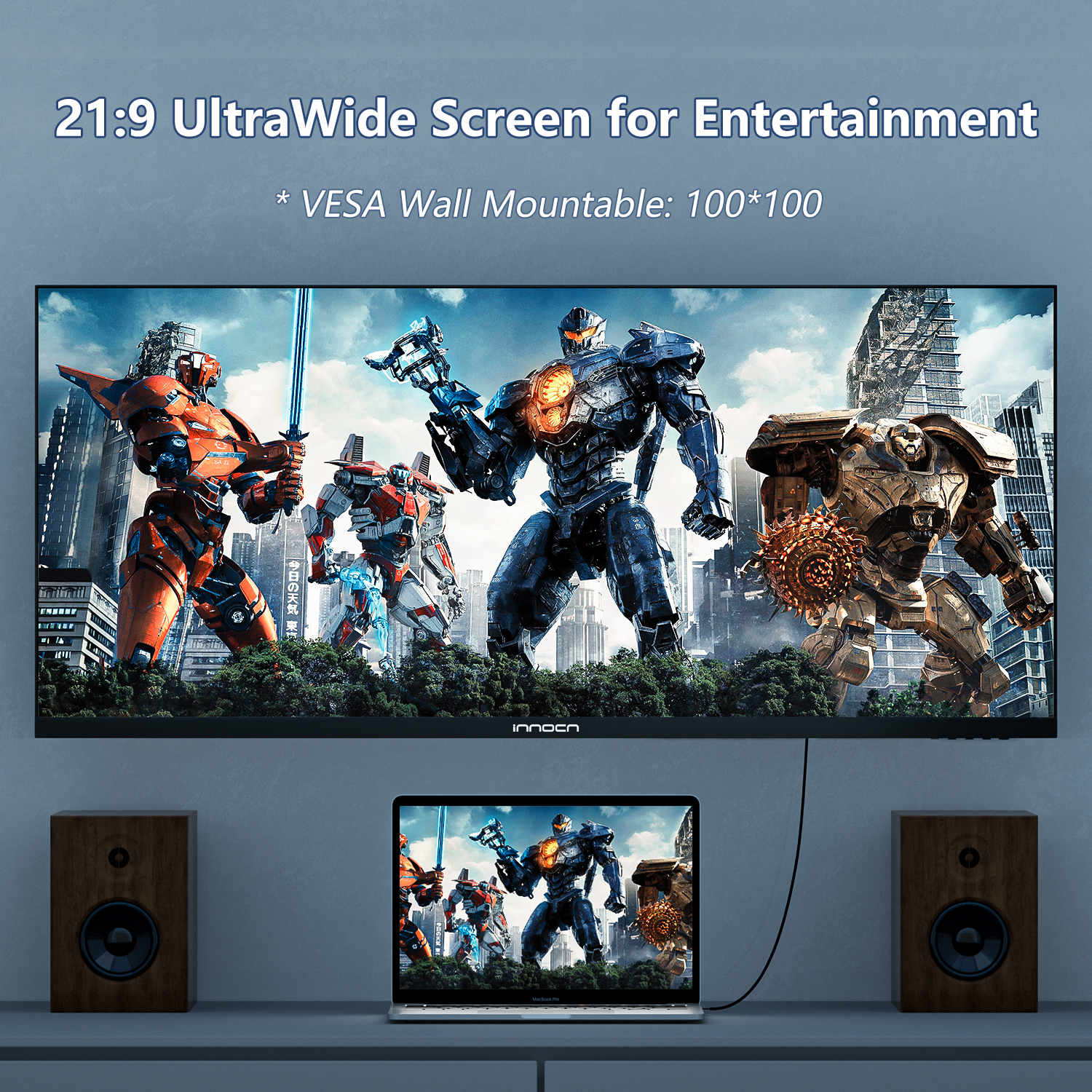 Moniteur de jeu 40 pouces ultra-large 40C1R d'INNOCN