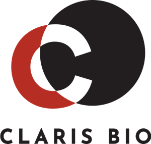 Offical Claris Bio Logo - no background  - Logo over words.png