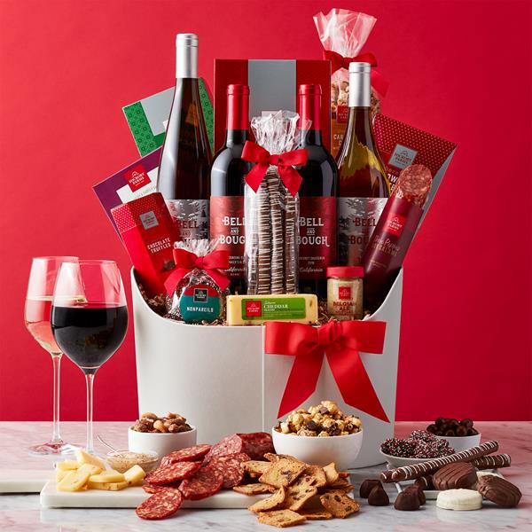 Happiest Holiday Wine Gift Basket 000862_ALT