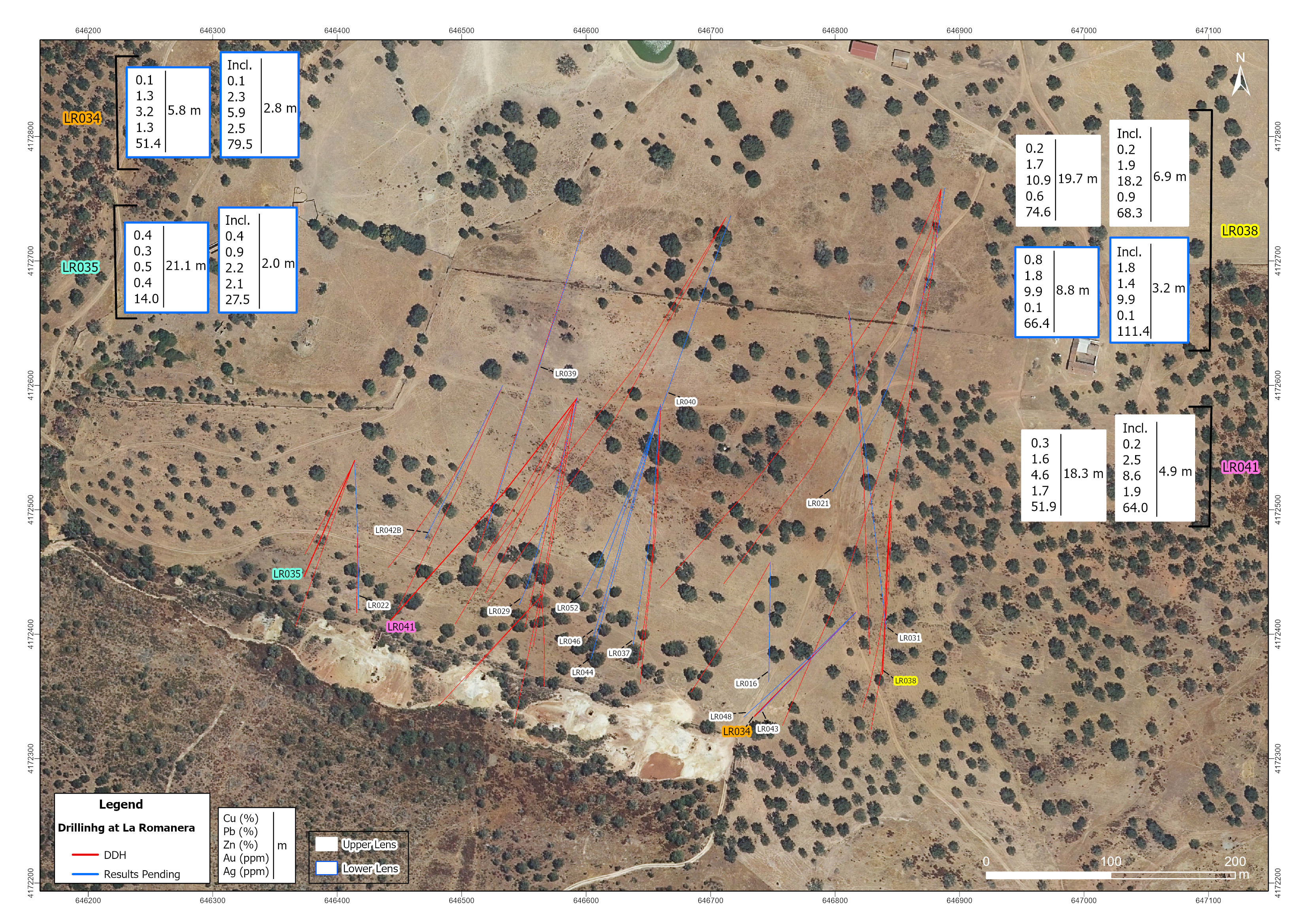 Drill hole location map.