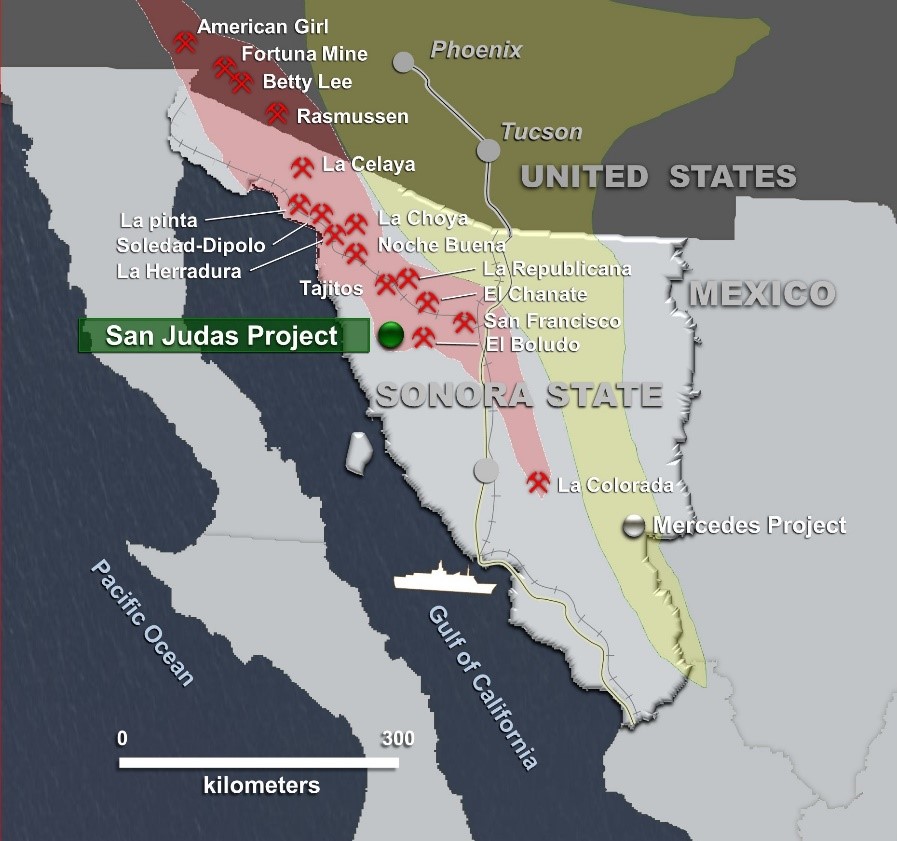 Figure 1. Project Location within the Sonora Mojave Mega Shear