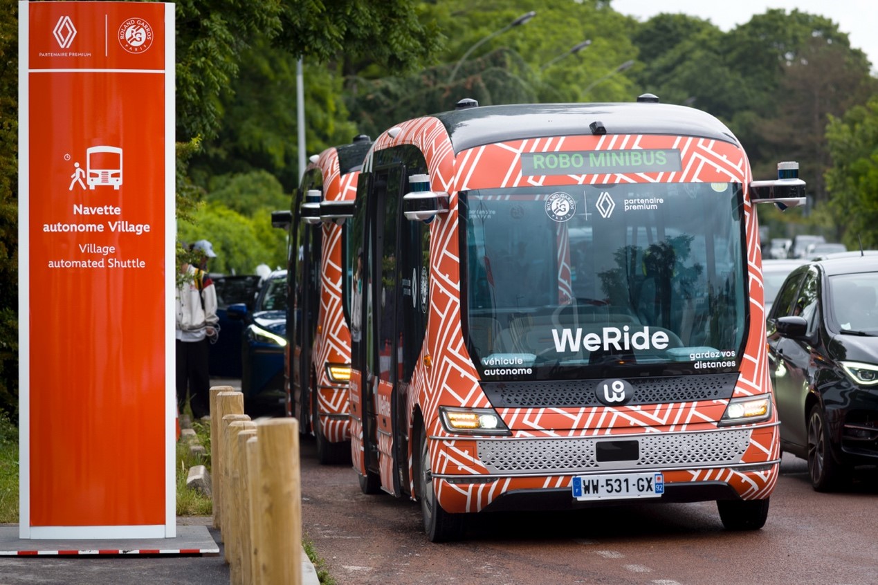 WeRide Robobus at Roland-Garros